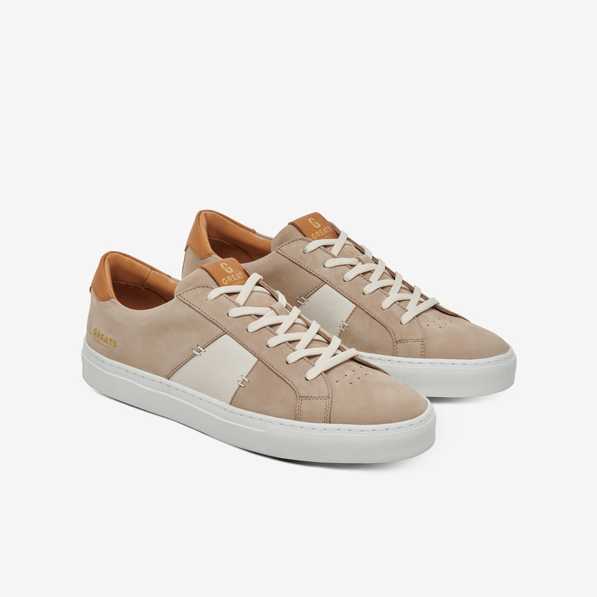 Greats The Royale 2.0 Light Taupe Nubuck Men s Shoe GREATS