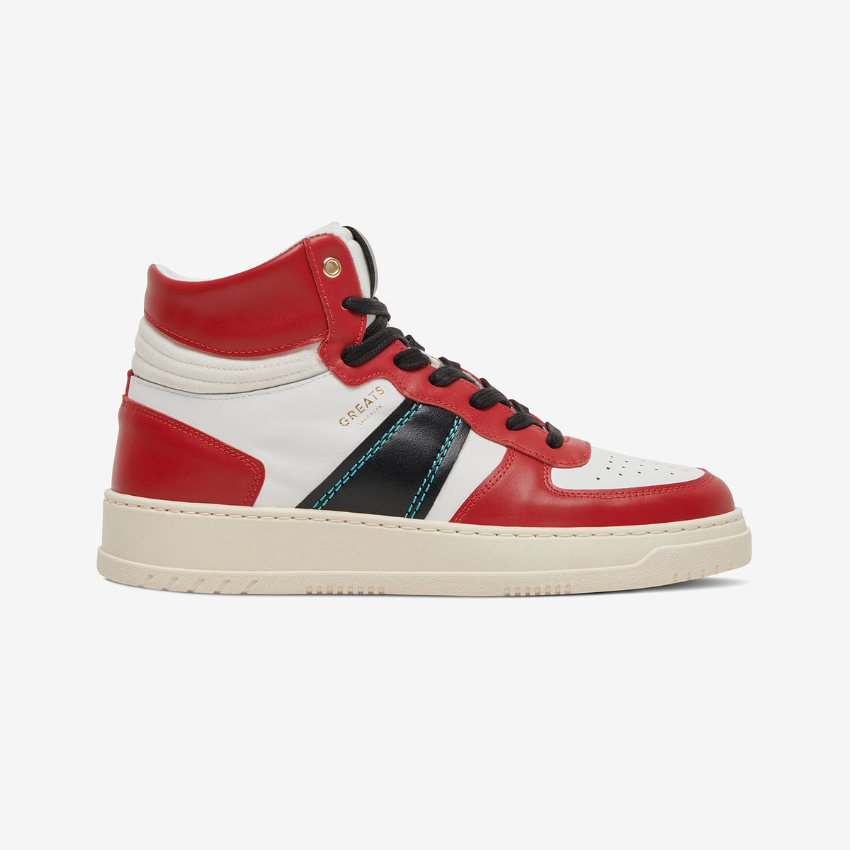 GREATS - The St. James High - Retro Red/Black - Men's Shoe