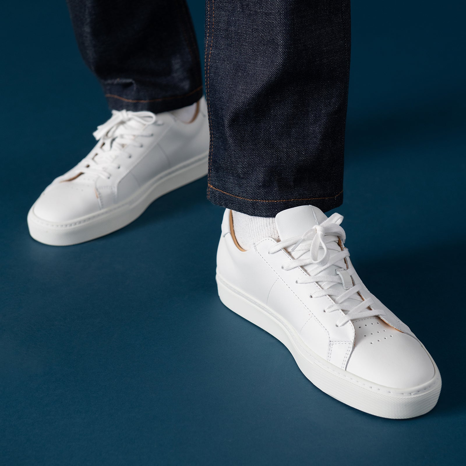 Greats - The Royale - Blanco White Italian Leather - Men's Shoe